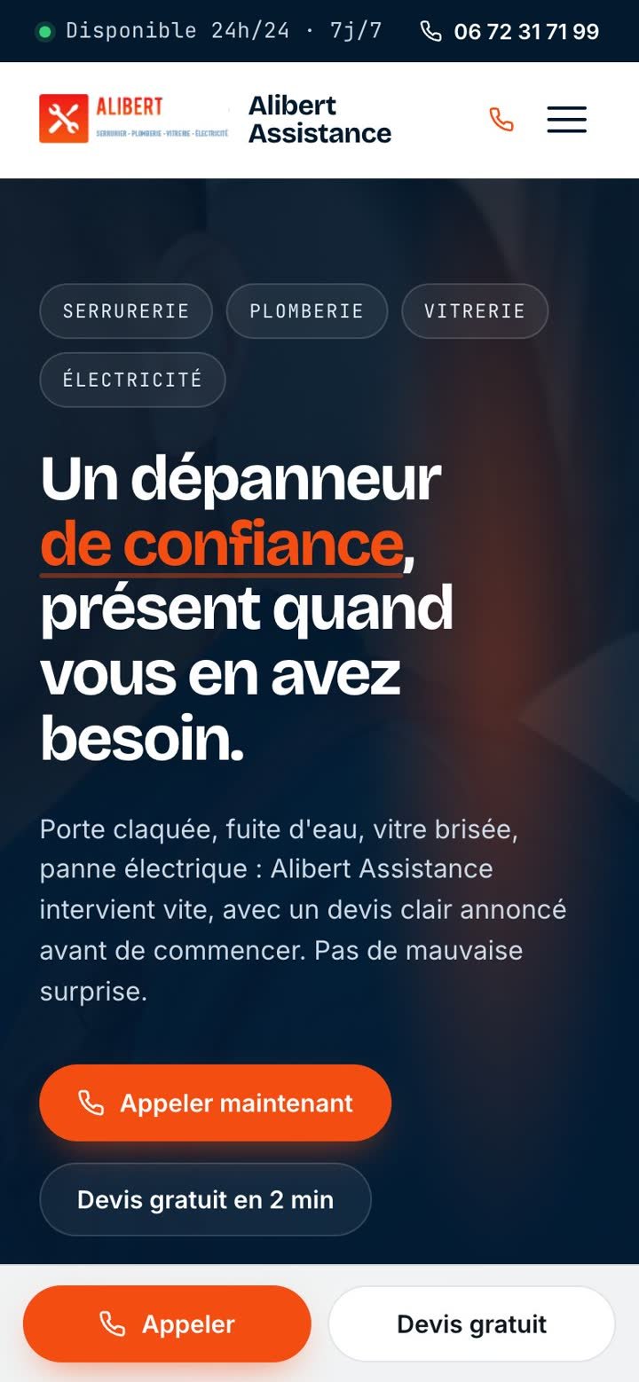 Maquette Alibert, téléphone
